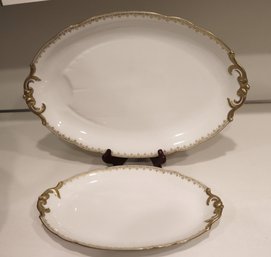 D And C France Large Limoges Platter