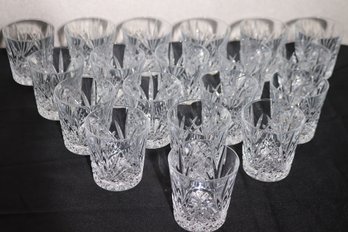 Collection Of 19 Fine Etched Rocks Glasses