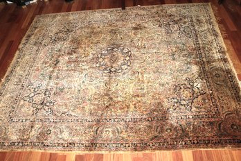 Vintage Silk Rug With Tabriz Style Design With Center Medallion Approx. 8 X 10