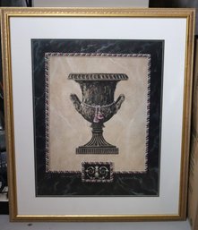 Signed Lithograph The Urn Of Tuscany By Bobby Sikes 95 Signed By The Artist 47/950 Approx 35 X 41 Inches