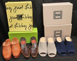 Four Casual Summer Wedges/mules With Ivanka Trump, Fantini, And Just Libby.