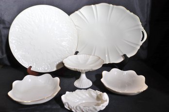 Vintage Collection Of Lenox Serving Pieces Made In The USA Including A Serving Platter With Handles And More