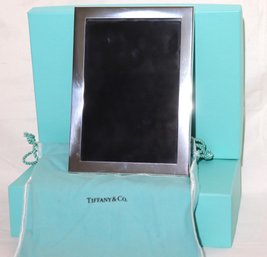 Tiffany & Co. Pewter Picture Frame With Dust Pouch And Box For 5x7 Pictures