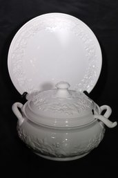 M. Pizzato Made In Italy Large Soup Tureen With Lid, Ladle And Serving Platter