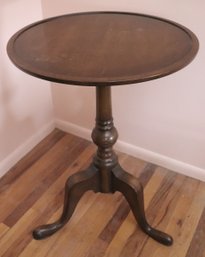 Vintage Carved Wood Pie Side Table