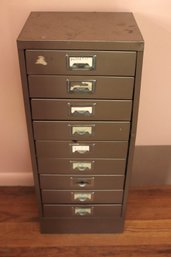 Vintage Metal File/hardware Cabinet