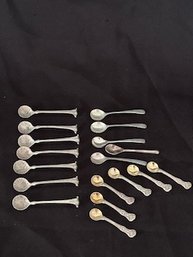 Assorted Sterling Silver Salt Spoons Including Tiffany And Co.