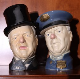 Vintage Figural Decanters For OBR For Display Purposes Only Created By Paul A Lux 1976, W.C Fields 1&amp2