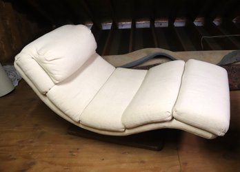 Vintage MCM Wave  Lounge Chair From Carsons