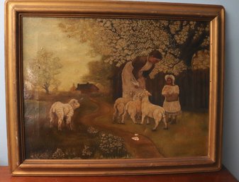 Antique Painting Needs Repair As Pictured