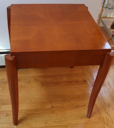 Retro Chic 1990s Decorator Look Side Table With Postmodern Legs