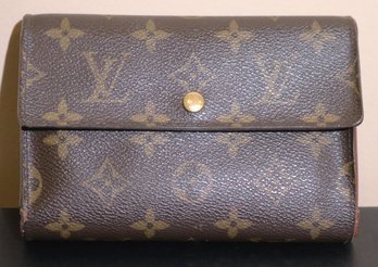 Louis Vuitton France Genuine Leather Wallet/ Card Holder