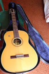 Vintage Espana Made In Finland Acoustic Guitar With Case