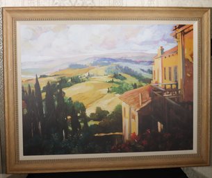 View To The Valley Canvas Wall Art By Philip Craig In Frame