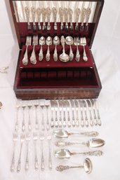Sterling Silver Lily Pattern By Frank Whiting 106 Piece Service For 12