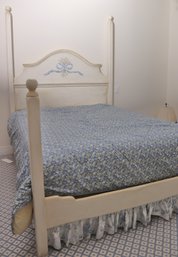 The Farmhouse Collection Handcrafted/hand Painted Queen Size 4 Post Bed, Including Stearns And Foster Mattress