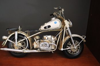 Decorative Metal Harley Davidson Motorcycle Figure.