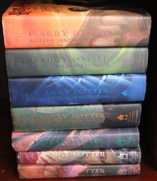 Lot Of 7 Harry Potter Hardcover Books.