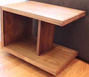 Modern Rectangular Walnut Side Table By Shell Lake Woodcrafters