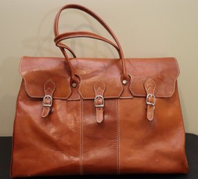 Floto Genuine Leather Handmade Tote Handbag In Italy