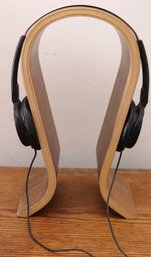 Headphone Stand With Sony Dynamic Stereo Headphones MDR- V1