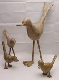 Birds Of The World Papier Mache Art Sculptures Wrapped In Different Papers From Around The World, Hebrew, Ch