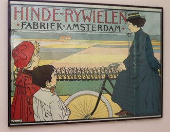 Hinde-Rywielen Fabriek Amsterdam Framed Poster Print V. Caspel, Hinde-Rywielen Fabriek,
