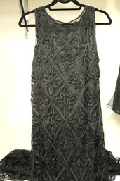 Gorgeous Custom Black Lace Skirt And Jacket Size 10