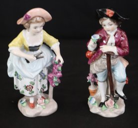 Vintage Capodimonte Porcelain Figures