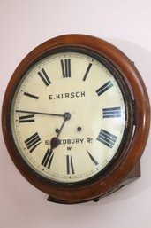 E. Hirsch Gladebury Rd. Antique Wall Clock W And H Sch, Includes A Key