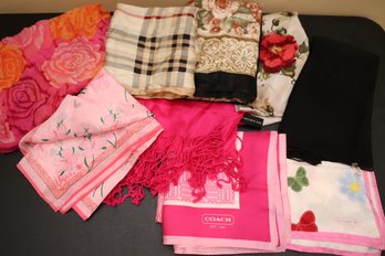 Collection Of Assorted Scarves May Include Some Designer And Or Silk Scarves, A.Brod Collection, Jones NY