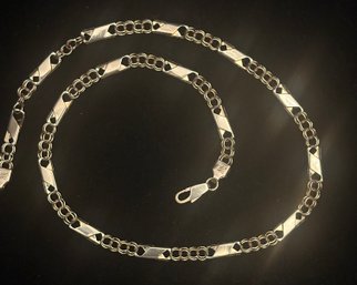 14K YG 17.5 Inch Mixed Link Necklace