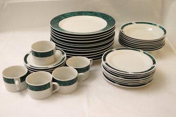 Gabbay Dinnerware Includes 12 Dinner Plates, 8 Dessert Plates, 8 Bowls, 5 Cups, 8 Saucers