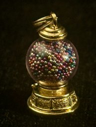 14K YG Gumball Charm Pendant