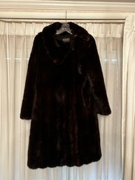 Bergdorf Goodman Brown MINK Coat Size Extra Small/small