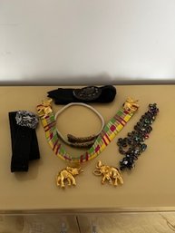 Fashionable Belts As Pictured Including A Vintage Judith Lieber Size 28.
