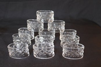 Lot Of 12 Waterford Crystal Alana Napkin Holders With 1 Original Box