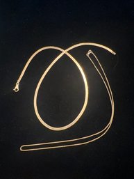 14K YG ASSORTED LOT OF 2 NECKLACES