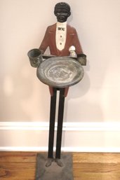 Figural Americana Folk-art Cast-iron Butler.