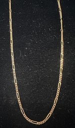 18K YG 19.5 INCH BEAUTIFUL MIXED LINK NECKLACE - SIGNED 13 VI