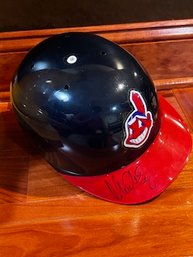 Manny Ramirez Autographed Cleveland Indians Plastic Baseball Helmet