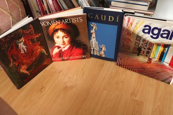 Books Include Women Artists, Gaudi, Yose Bergner And Agam