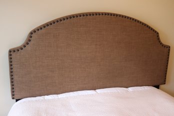 Contemporary Full- Size Headboard With Large Nail Head Accents Along The Edges - Headboard, Frame Only