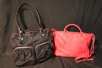 Vintage MZ Wallace Black Pocketbook And Rebecca Minkoff, Red Leather  Pocketbook