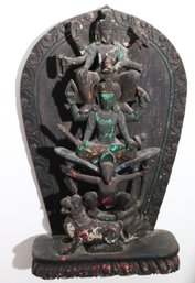 Hand Carved & Hand Painted Vishnu