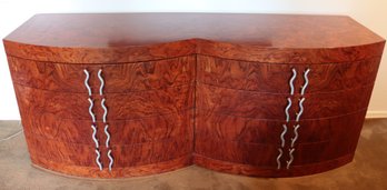Maurice Villency Boringa Wood Double Dresser With Finished Interior Drawers