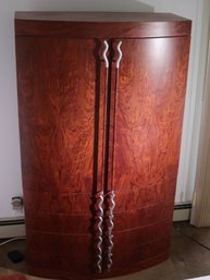 Maurice Villency Boringua Wood Armoire Cabinet With 4 Drawers