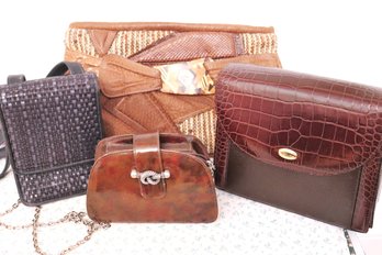 Collection Of Womens Handbags Including Bally, Dmitri, Linda Allard/Ellen Tracy And Handbag By Vicenza