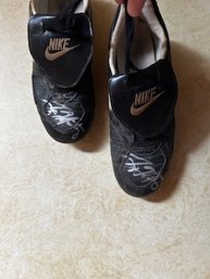 Tino Martinez Game Worn Autographed Cleats As Pictured