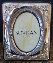 Sovrani Argenti Sterling Silver Picture Frame With Box Made In Italy